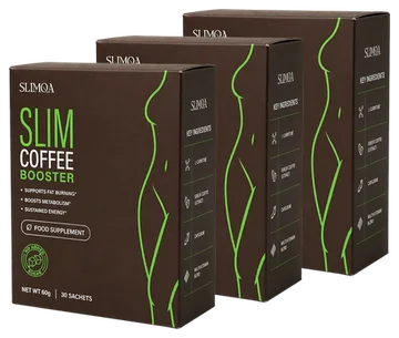 SLIMQA Slim Coffee Booster, lot de 3 paquets
